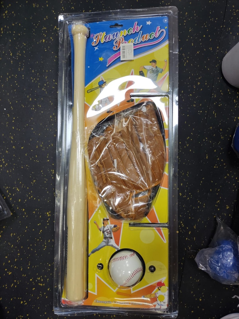 Set beisbol madera 3pz